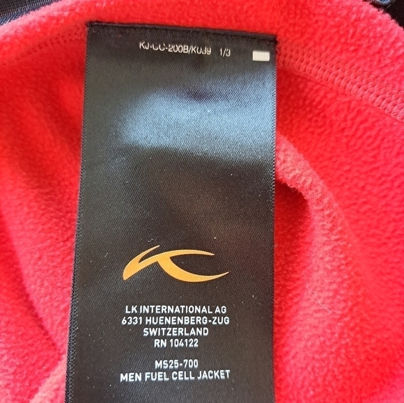 Kjus EU50 sweater athletic full zip design switzerland red Small … - Picture 6 of 13